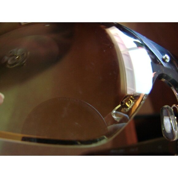 NYS Collection Womens Sunglasses Gold Circle Bling Square Gradient Bronze Lens - Picture 9 of 11